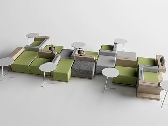 Modern Combination Sofa 3d model