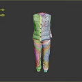 Beige Sleeveless Vest And Straight Pants Casual Comfortable Outfit For Daily Wear