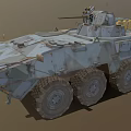 Tactical Armored Functional Vehicle With Wheeled Design Mounted Weapon System And Armor Plating