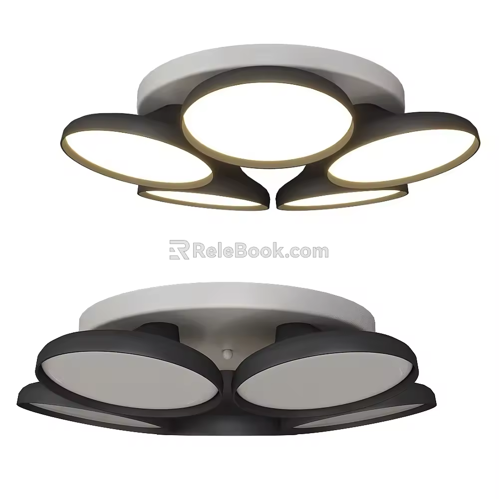 Graves modern ceiling lamp 3d model