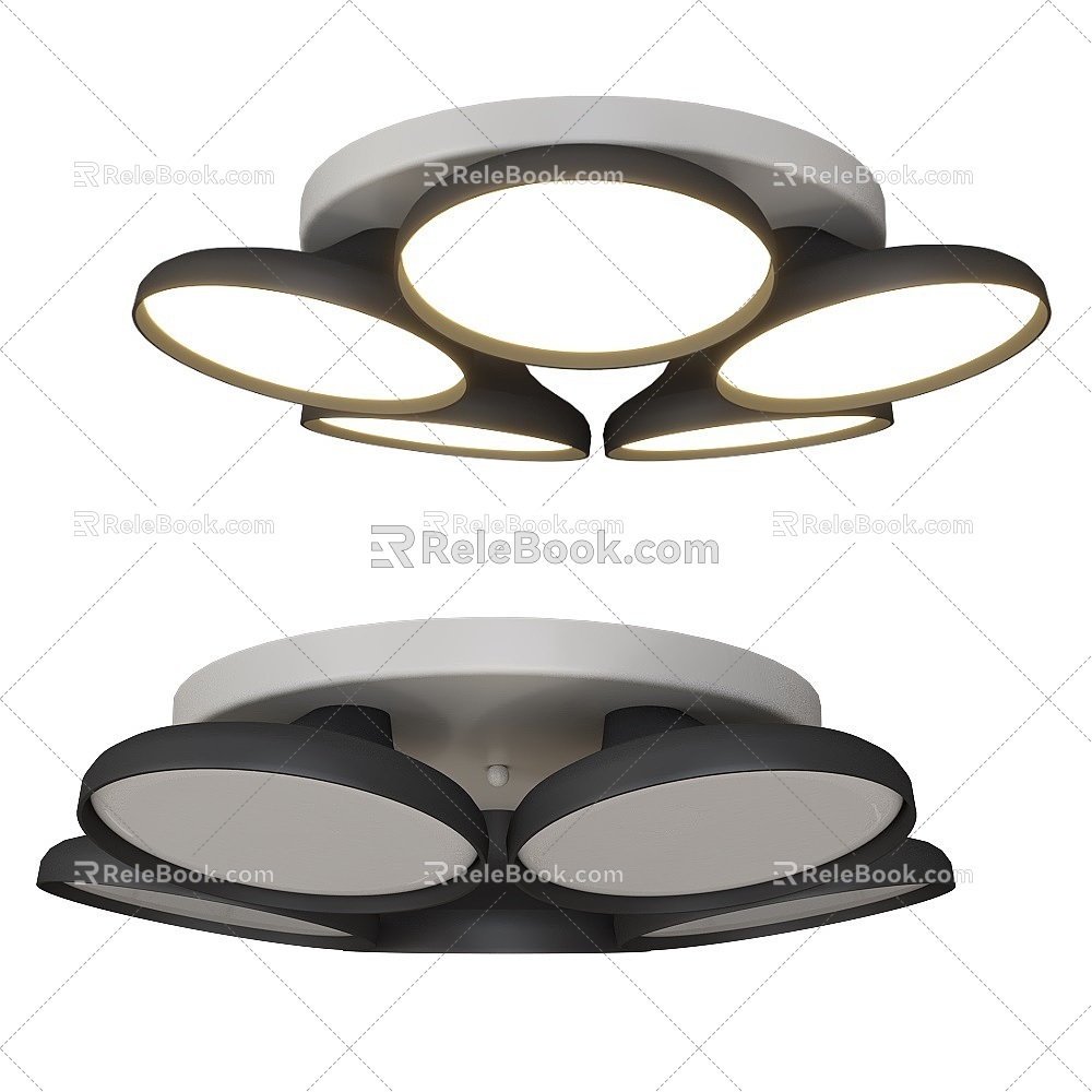 Graves modern ceiling lamp 3d model