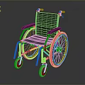 Modern Wheelchair With Black Seat White Frame Armrests And Large Wheels