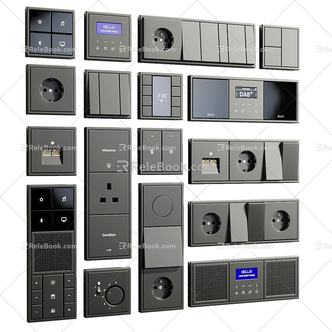 Switch Socket Air Conditioning Temperature Control Panel Home Intelligent Electronic Equipment model