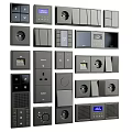 Switch Socket Air Conditioning Temperature Control Panel Home Intelligent Electronic Equipment 3d model