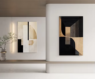 modern decorative painting 3d model