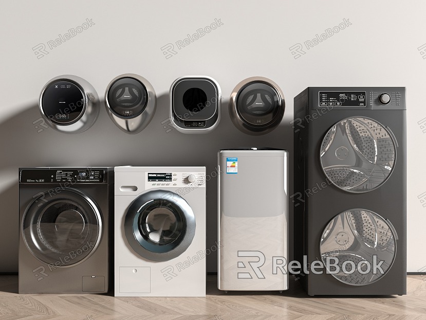 Modern Washing Machine Wall Mounted Washer Dryer model