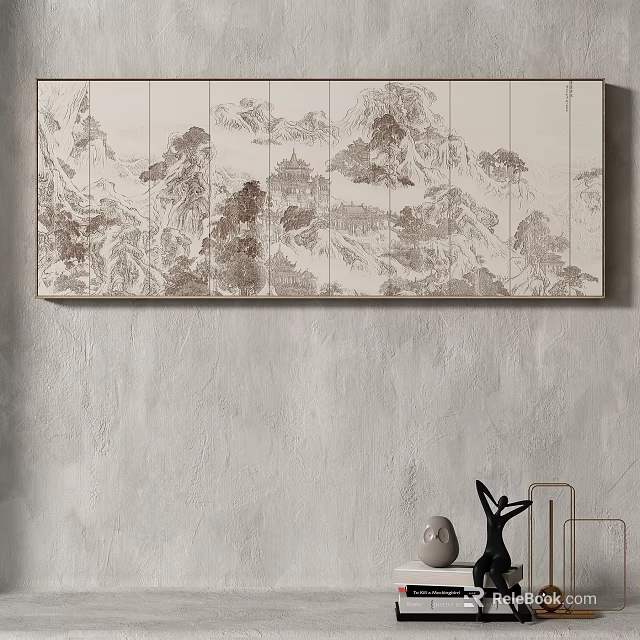 Colorful Custom Inflatable Model With Mountain Pattern For Indoor Decoration Use 3d model