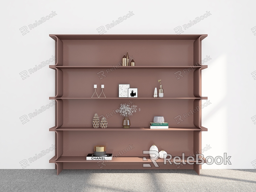 Bookshelf Bookshelf Ornaments Bookshelf Decorative Storage Rack Decorative Rack Bookshelf Shelf model