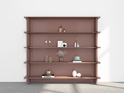 Bookshelf Ornaments Bookshelf Decorative Storage Rack Decorative Rack Bookshelf Shelf 3d model