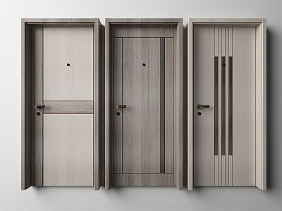 Modern swing door single door model