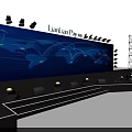 LuklaPay HelloWorld Stage With Big World Screen And Lighting Effects