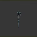 Modern Tactical Submachine Gun With Black Finish Scope Barrel And Ergonomic Grip Design