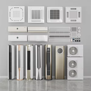 Modern air conditioner air conditioner hanging air conditioner central air conditioner outlet switch panel 3d model