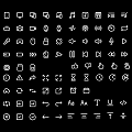 Various Icon Pendant Designs With Different Symbols For Digital And Creative Use