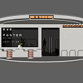 EVE POSTER ALLE Mall Storefront With Model Display And Entrance Chairs