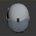 Blue And Black Protective Helmet With Visor And Modern Design For Sports