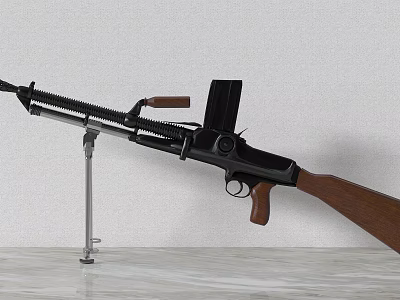 Modern Gun Czech Light Machine Gun 3d model Modern Gun Czech Light Machine Gun 3d model