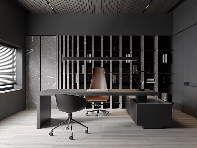 modern general manager office 3d model