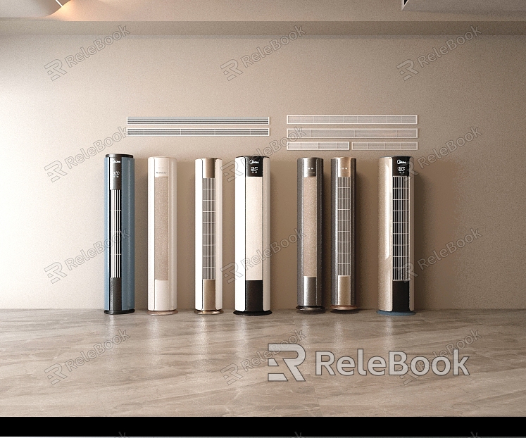 Cylindrical air conditioner for living room model