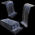 Modern Waterfall Water Flow Water Curtain Landscape Water Flow Fountain 3d model