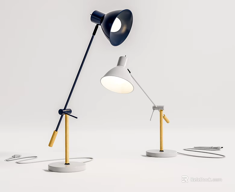 Modern Elegant Table Lamp Design With Adjustable Arm And Soft Light 3d model