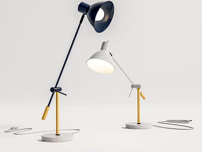 Modern Elegant Table Lamp Design With Adjustable Arm And Soft Light 3d model