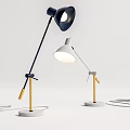 Modern Elegant Table Lamp Design With Adjustable Arm And Soft Light 3d model