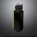 Black Portable Air Compressor With Cylindrical Tank And Yellow Hose