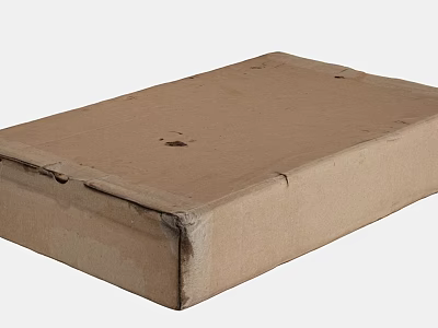 Plain Brown Cardboard Box Ideal For Household Storage And Packaging Needs 3d model
