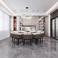 Modern Open Concept Living And Dining Room Interior With Fireplace White Sofa And Coffee Table