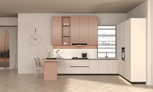 Modern Kitchen Morandi Kitchen 3d model