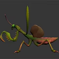 modern mantis sabros winged insect 3d model