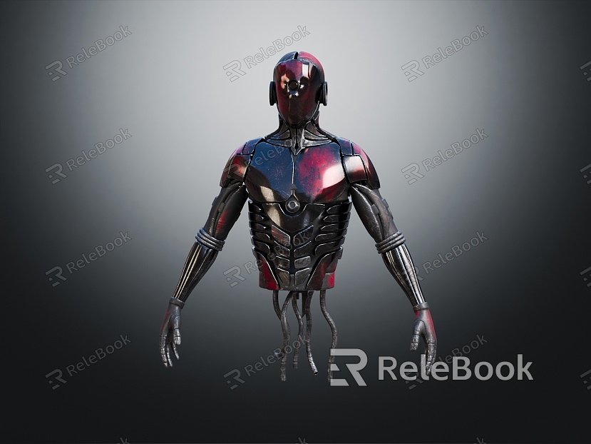 Modern Robot Cyber Warrior Cyber Human Cyber Punk Soldier model