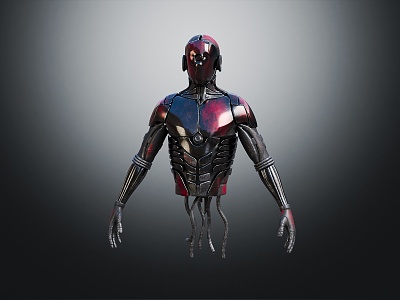 Modern Robot Cyber Warrior Cyber Human Cyber Punk Soldier 3d model