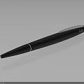 Sleek Modern Black Ballpoint Pen With Smooth Body And Metallic Clip For Daily Use