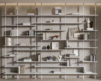 Cattelan Italia Bookshelf Decorative Rack 3d model