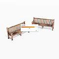Wooden Outdoor Leisure Chairs With Backrest Armrests And Classic Design For Relaxation