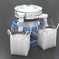 Industrial Vibrating Sieve Equipment With Multi layer Design And Blue Metal Stand