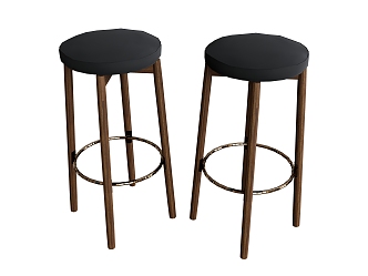 Bar Chair Bar Stool Round Stool 3d model