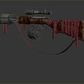 Sniper rifle sight sniper rifle sci-fi sniper rifle 3d model