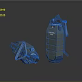 Tactical Hand Grenades Featuring Falcon Model And Compact Design With Yellow Components 3d model