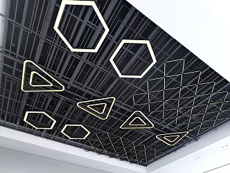Industrial LOFT Ceiling Air Conditioning Duct Chandelier Shaped Ceiling 3d model