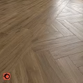 Wooden Floor Components Featuring Herringbone Pattern And Natural Wood Grain 3d model
