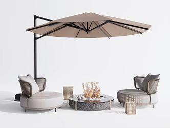 Modern Outdoor Sofa Outdoor Single Sofa 3d model