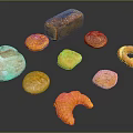 Delicious Freshly Baked Assorted Bread Types Such As Croissant Pretzel Loaf and Round Rolls