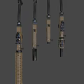 Pistols and submachine rifles 3d model