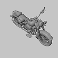 Classic Vintage Cruiser Motorcycle With Chrome Accents Black Seat And Stylish Retro Design