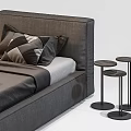 Modern Single Bed 3d model