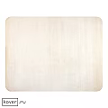 Square Rug Ivory Soft Textured for Living Room Elegant Home Decor