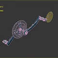 Weapon Mechanical Structure With Teal Gear System And Metal Components
